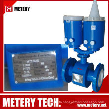 Battery operated electromagnetic flow meters for waste water